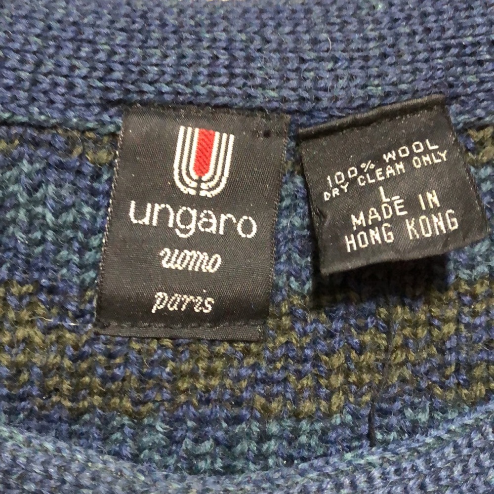 Vintage Emanual Ungaro Paris 100% Wool Sweater - Picture 4 of 15